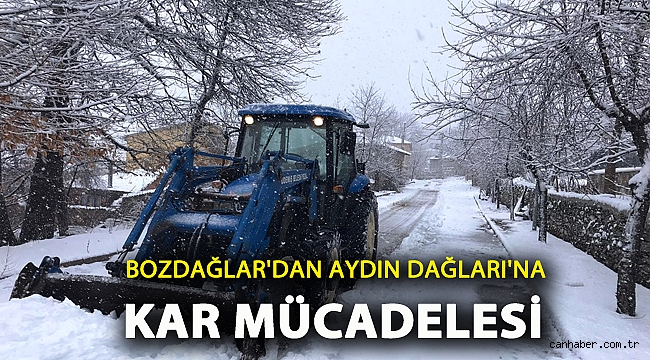 Bozdağlar’dan Aydın Dağları’na kar mücadelesi