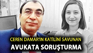 CEREN DAMAR'IN KATİLİNİ SAVUNAN AVUKATA SORUŞTURMA