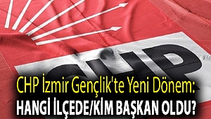 CHP İzmir Gençlik'te yeni dönem: Hangi ilçede/kim başkan oldu?