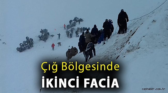 Çığ bölgesinde ikinci facia