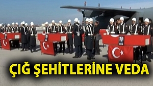 Çığ şehitlerine veda