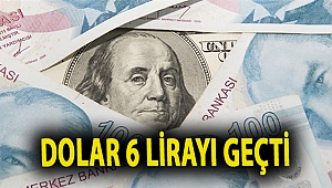 Dolar 6 lirayı geçti