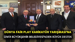 Dünya Fair Play Karikatür Yarışması'na İzmir Büyükşehir Belediyesi'nden büyük destek