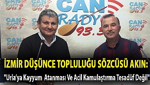 İZMİR DÜŞÜNCE TOPLULUĞU SÖZCÜSÜ AKIN: 