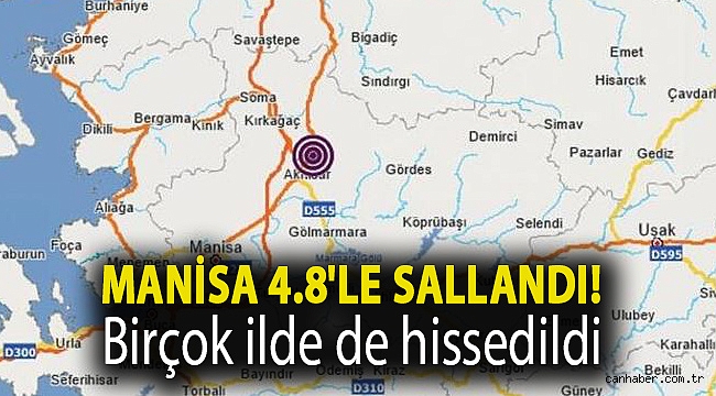 Manisa 4.8'le sallandı! Birçok ilde de hissedildi