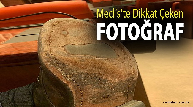 Meclis'te dikkat çeken fotoğraf