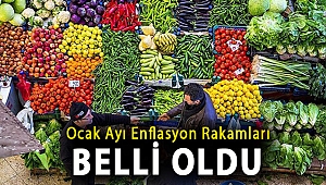 Ocak ayı enflasyon rakamları belli oldu