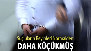 Suçluların beyinleri normalden daha küçükmüş