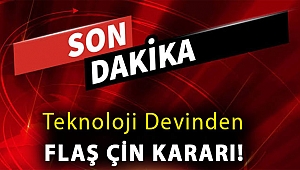 Teknoloji devinden flaş Çin kararı!