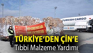 Türkiye’den Çin’e tıbbi malzeme yardımı