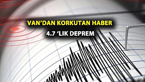 Van'da korkutan deprem