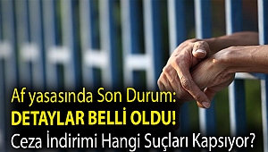 Af yasasında son durum: Detaylar belli oldu! Ceza indirimi hangi suçları kapsıyor?
