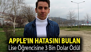 Apple'ın hatasını bulan lise öğrencisine 3 bin dolar ödül
