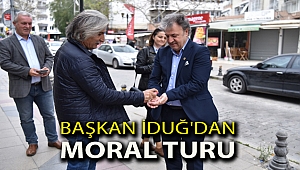 Başkan İduğ'dan moral turu