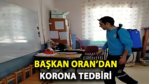 Başkan Oran’dan Korona tedbiri