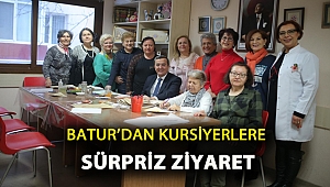 Batur’dan kursiyerlere sürpriz ziyaret