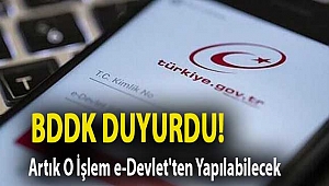BDDK duyurdu! Artık o işlem e-Devlet'ten yapılabilecek