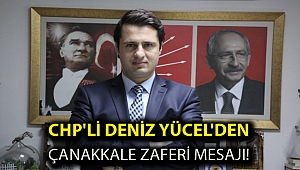 CHP'li Deniz Yücel'den Çanakkale zaferi mesajı!