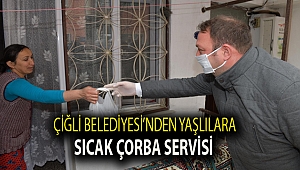 Çiğli Belediyesi’nden Yaşlılara Sıcak Çorba Servisi