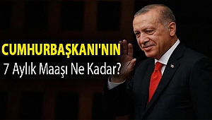 Cumhurbaşkanı'nın 7 aylık maaşı ne kadar?