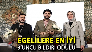 Egelilere en iyi 3’üncü bildiri ödülü