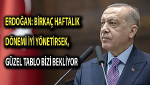 Erdoğan: Birkaç haftalık dönemi iyi yönetirsek, güzel tablo bizi bekliyor