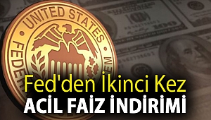 Fed'den ikinci kez acil faiz indirimi
