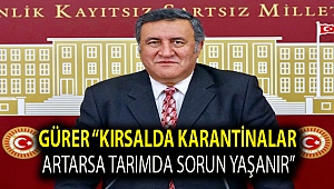Gürer “Kırsalda karantinalar artarsa tarımda sorun yaşanır”