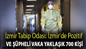 İzmir Tabip Odası: İzmir'de pozitif ve şüpheli vaka yaklaşık 700 kişi