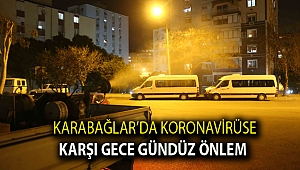 Karabağlar’da koronavirüse karşı gece gündüz önlem