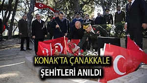 Konak’ta Çanakkale Şehitleri anıldı