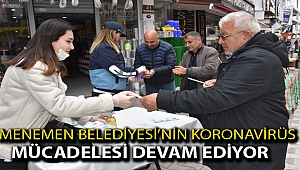 Menemen Belediyesi’nin Koronavirüs mücadelesi Perşembe Pazarı’nda devam ediyor