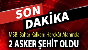MSB: Bahar Kalkanı Harekât alanında 2 asker şehit oldu