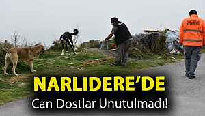 Narlıdere’de can dostlar unutulmadı!