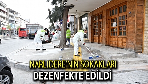 Narlıdere’nin sokakları dezenfekte edildi
