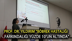 Prof. Dr. Yıldırım “Böbrek hastalığı farkındalığı yüzde 10’un altında”