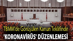 TBMM'de görüşülen kanun teklifinde 'koronavirüs' düzenlemesi
