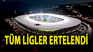 Tüm ligler ertelendi
