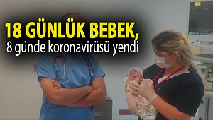 18 günlük bebek, 8 günde koronavirüsü yendi