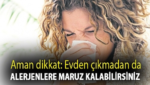 Aman dikkat: Evden çıkmadan da alerjenlere maruz kalabilirsiniz