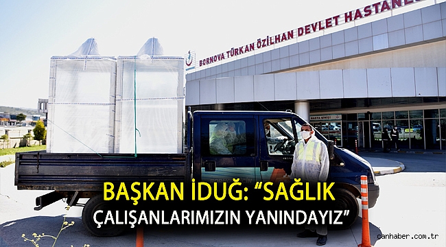Başkan İduğ: “Sağlık çalışanlarımızın yanındayız”
