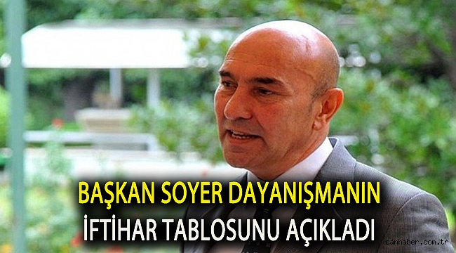 Başkan Soyer dayanışmanın iftihar tablosunu açıkladı