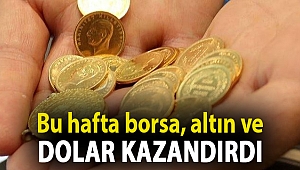 Bu hafta borsa, altın ve dolar kazandırdı