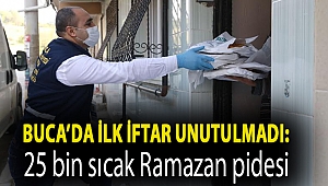 Buca’da ilk iftar unutulmadı: 25 bin sıcak Ramazan pidesi
