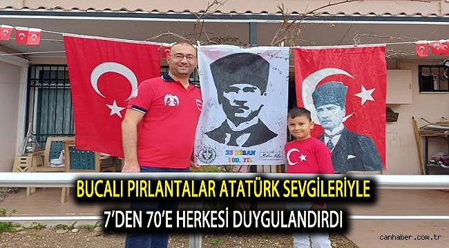 Bucalı pırlantalar Atatürk sevgileriyle 7’den 70’e herkesi duygulandırdı