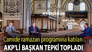 Camide ramazan programına katılan AKP'li başkan tepki topladı