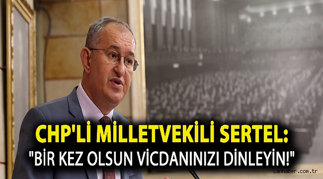 CHP'li Milletvekili Sertel:
