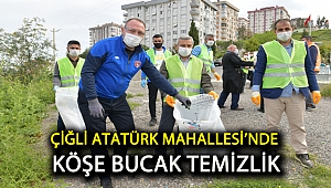 Çiğli Atatürk Mahallesi’nde köşe bucak temizlik