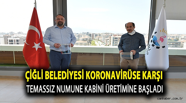 Çiğli Belediyesi Koronavirüse karşı Temassız Numune Kabini üretimine başladı