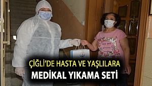 Çiğli’de Hasta ve yaşlılara medikal yıkama seti